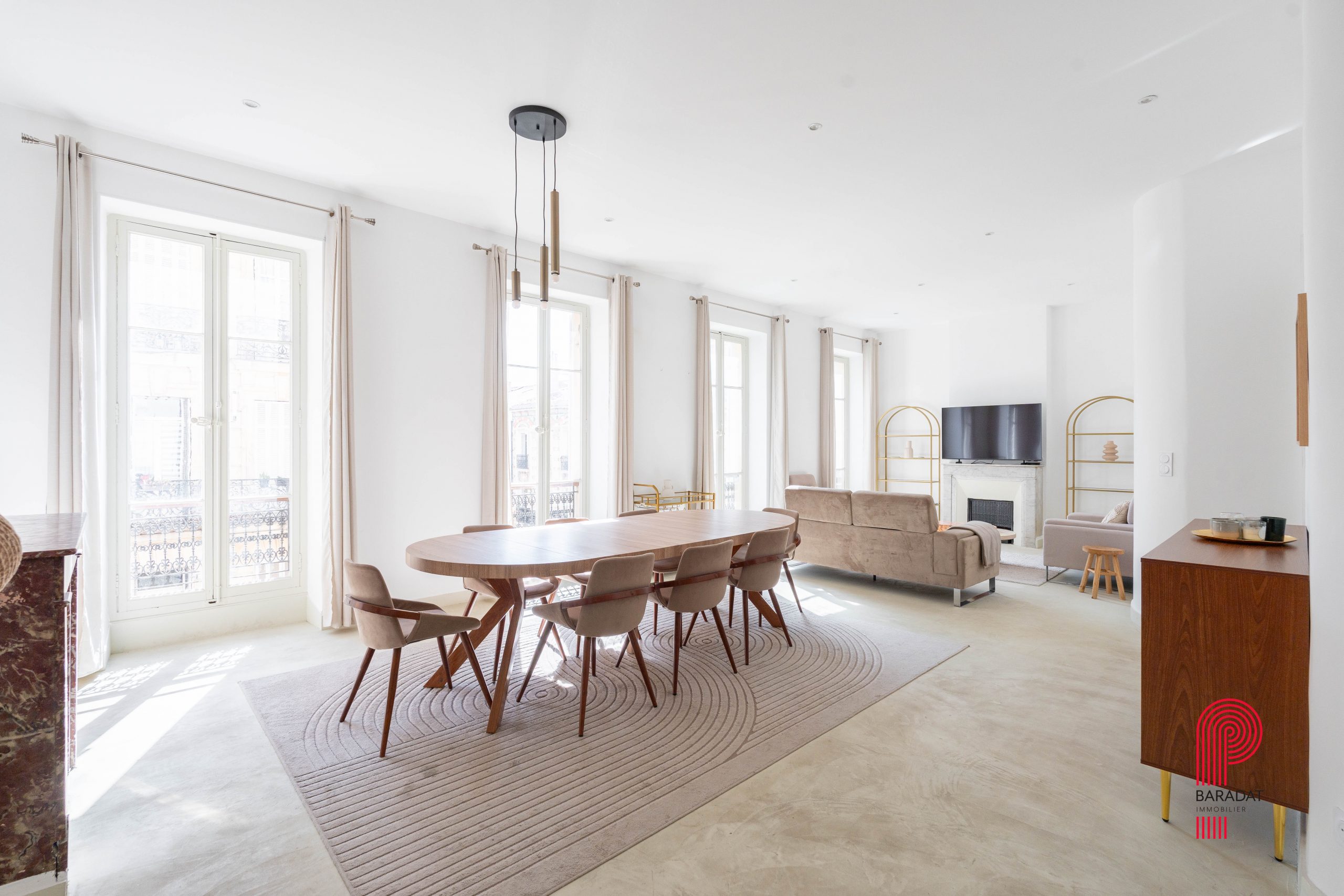 Appartement haussmannien 95 m² Périer Delibes Marseille 13008