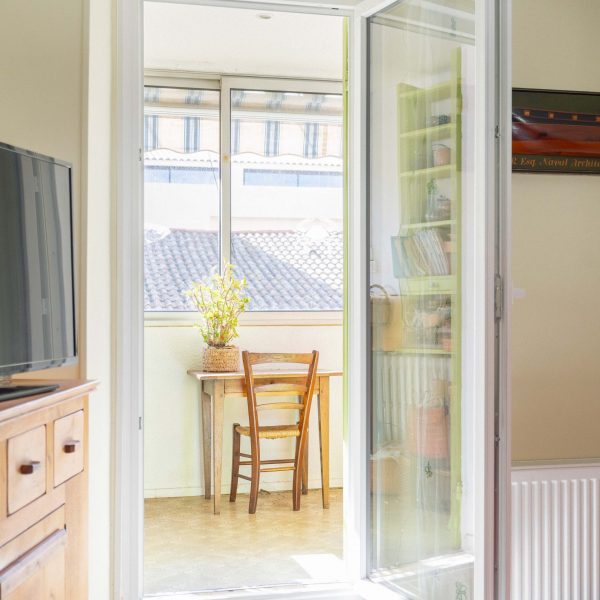 Loggia chauffée donnant sur terrasse – maison Madrague de Montredon